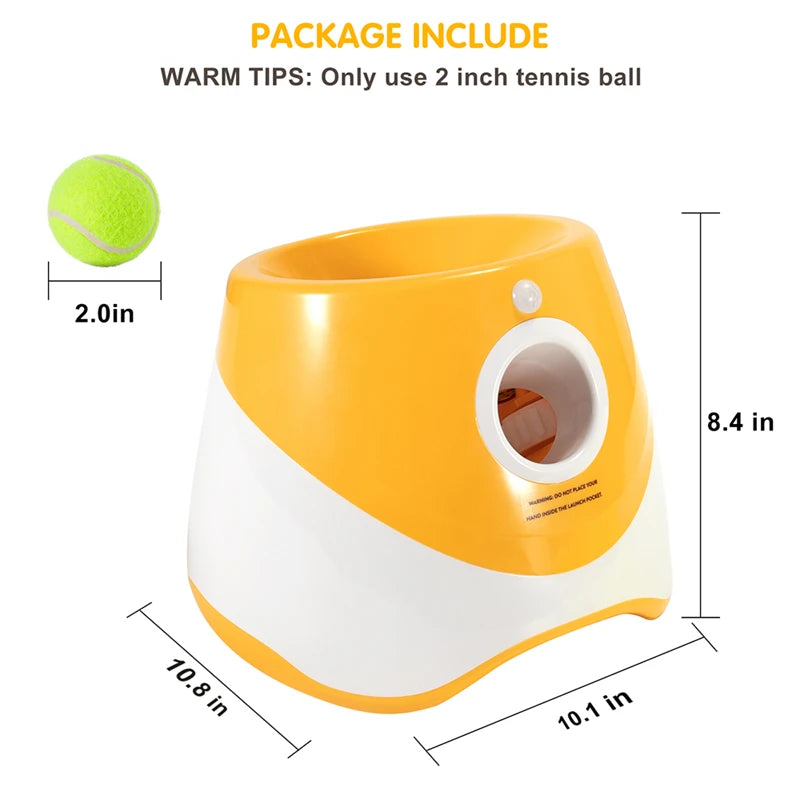 Whisker Cove Automatic dog ball launcher dimensions