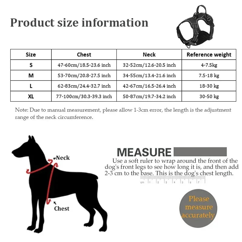 Adjustable Reflective Dog Harness